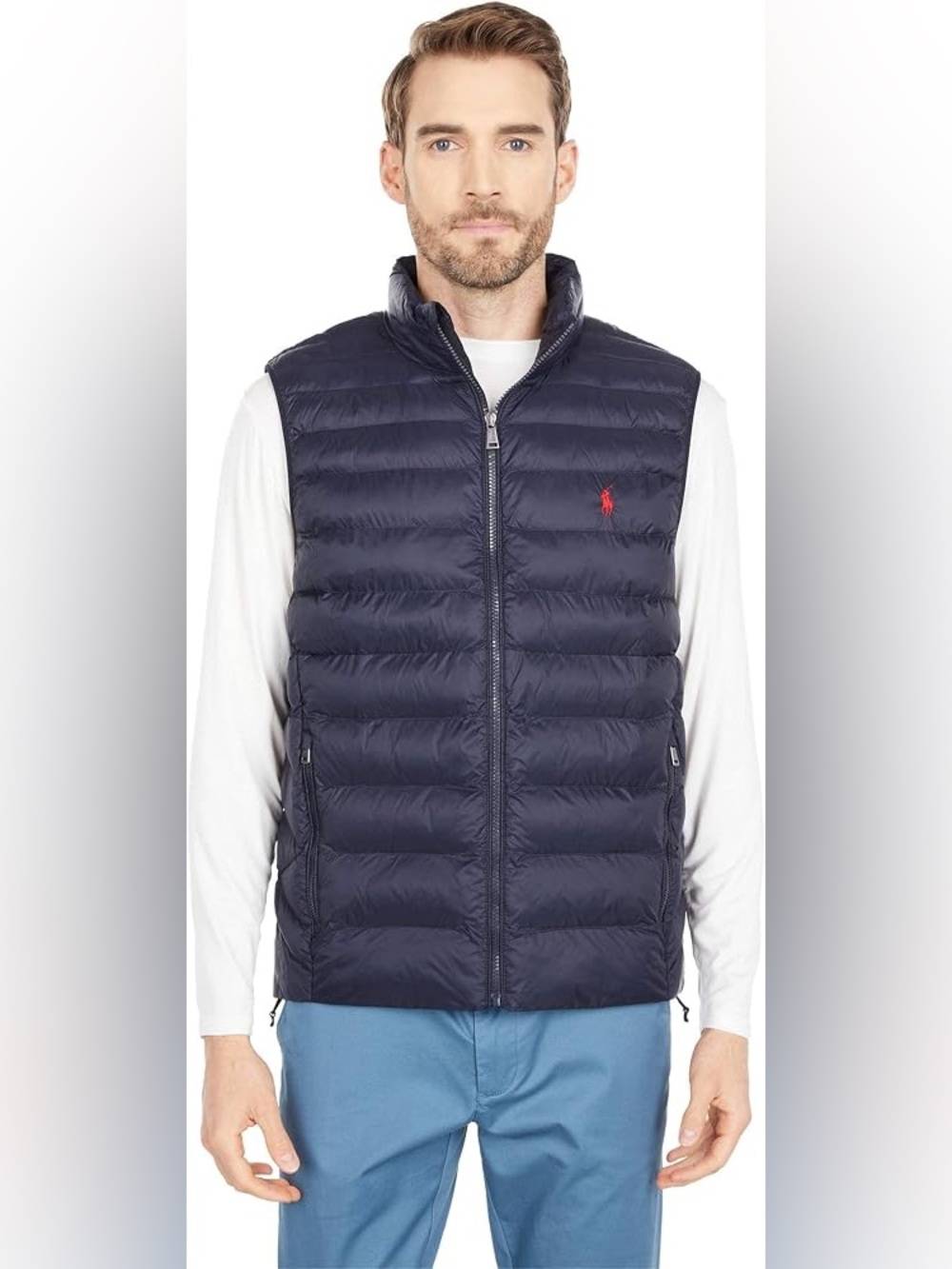 Polo Ralph Lauren Navy Blue Duck Down Packable Vest, Sz S